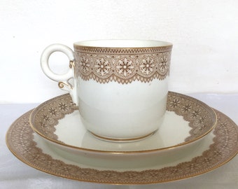 Beautiful antique Royal Worcester trio c1890