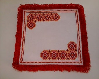 Napkin. Embroidery cross. Traditional Ukrainian Art