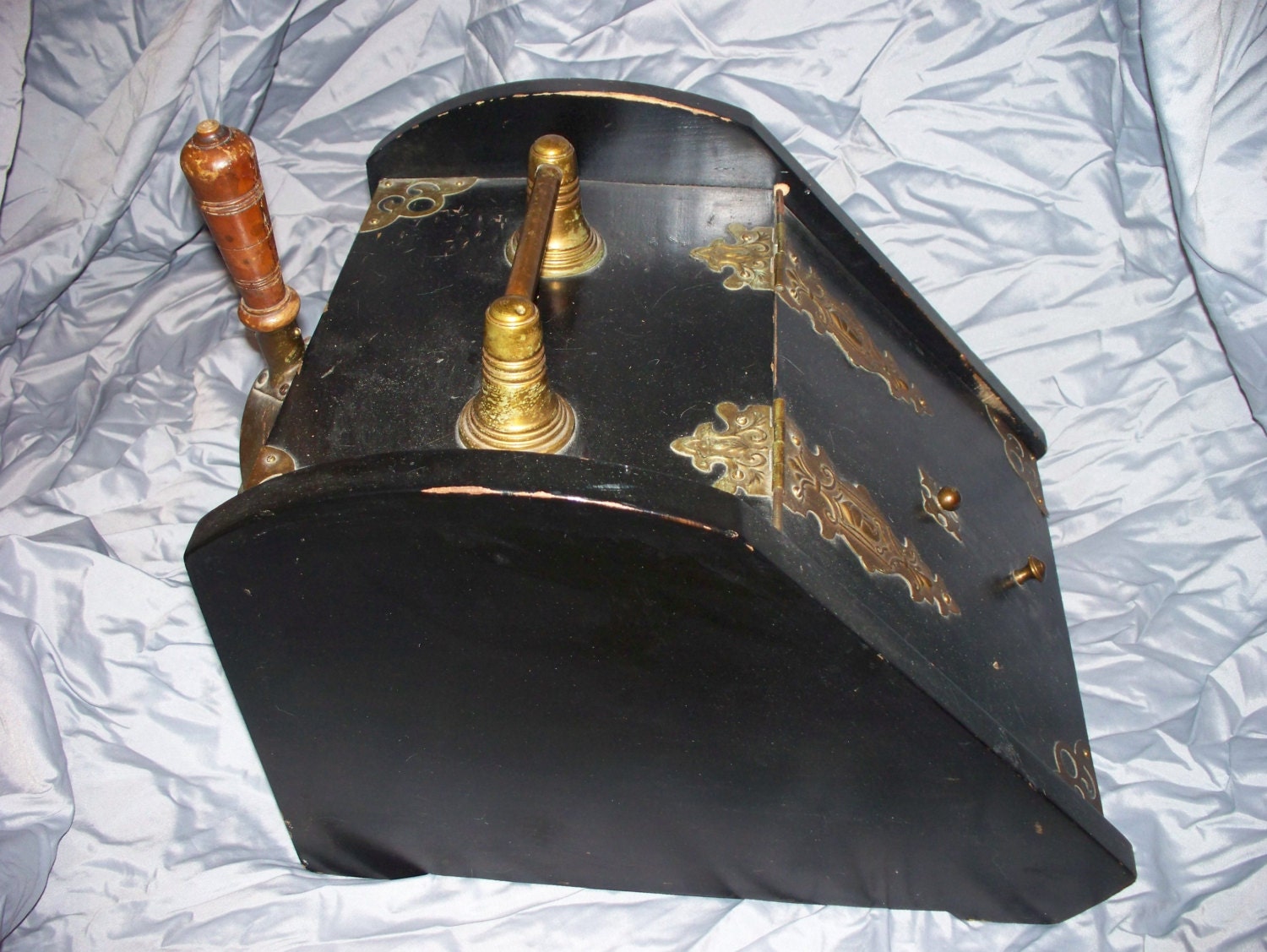 Antique Wood Coal Scuttle