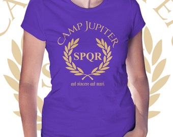Camp Jupiter t shirt SPQR Percy Jackson and the Olympians Demigod women girl shirt