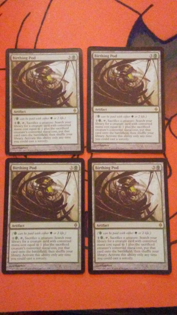 mtg magic the gathering birthing pod playset by TheSunPorch13