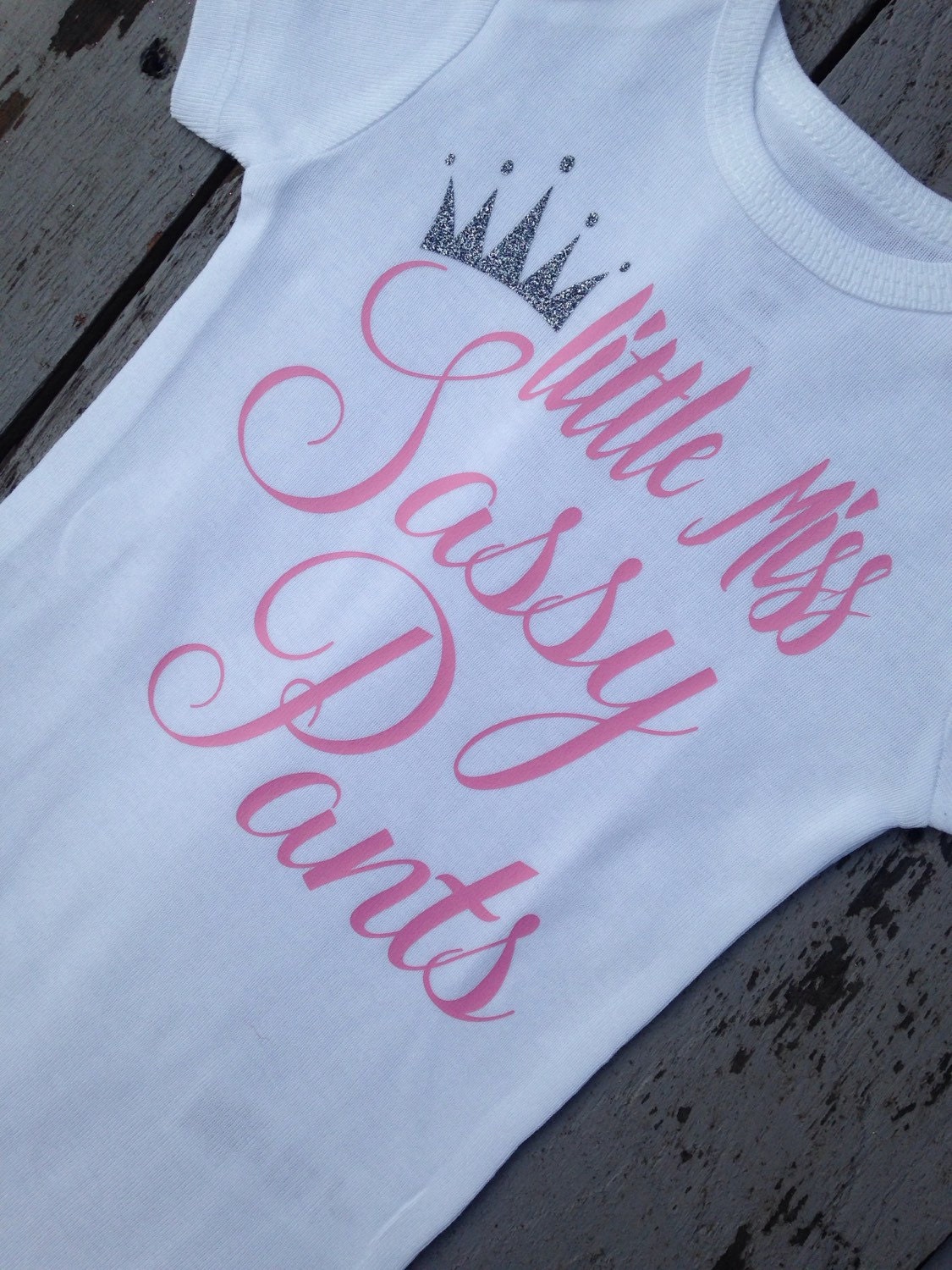 New baby girl clothes Sassy shirt / little by TrendiestTotsInTown