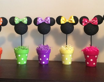 Minnie Mouse inspired centerpiece, Minnie Birthday party, Minnie party decoration, Minnie baby shower