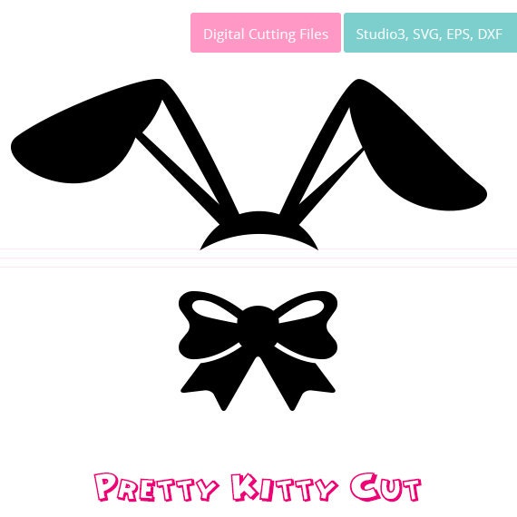 Download Bunny Ears SVG Monogram Frame instant download cut file ...