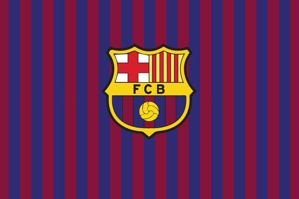 FC Barcelona Birthday Party Backdrop Barca by paperstudioeu