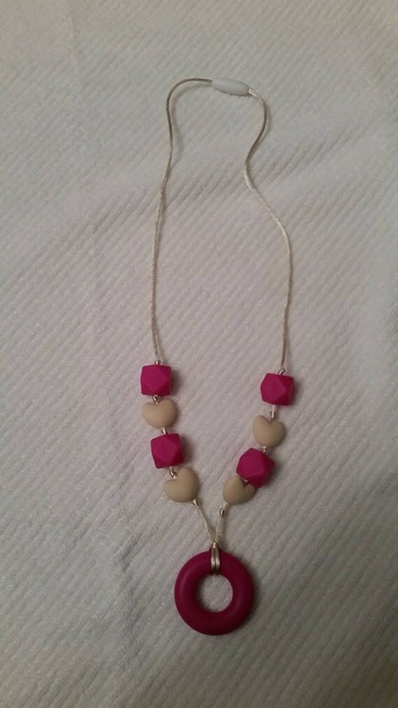 Silicone Bead Necklace by MunchMonsterChewlery on Etsy