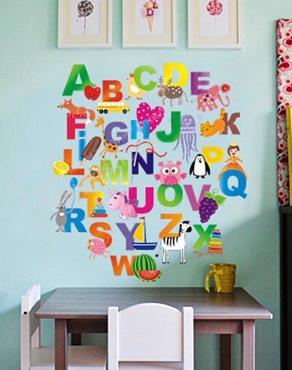 Wall Decal Alphabet / AZ Wall Stickers / ABC
