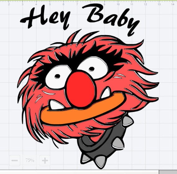 Download Items similar to Custom Layered Animal from the Muppets SVG PDF DXT eps Studio 3 cut file on Etsy