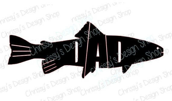 Download Dad fishing Svg and silhouette file / Fish svg / dad