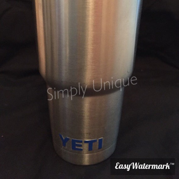 Yeti Decal Yeti Yeti label Yeti name decal Yeti lid decal