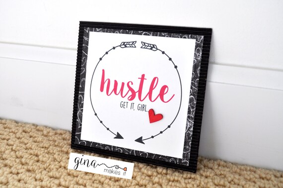 Items similar to Hustle - 6 x 6 Print on Paper on Etsy