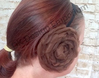 Tulle Princess Leia Buns, 1 pair - Princess Leia Costume Accessories - Leia Wig - Space Princess Hair Clips