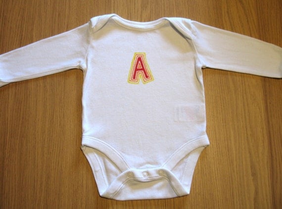 letter onesie