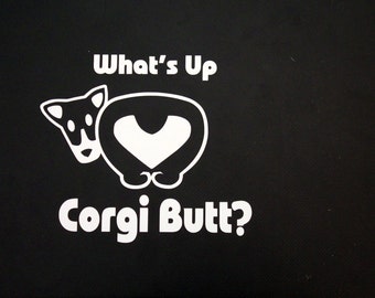Corgi Butt Decal - Corgi Computer Decal - Corgi Decal - Corgi Butt Car Decal - Corgi Lover Decal - Dog Decals - Lucky Bee Graphix