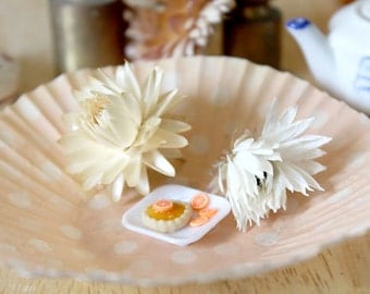 Cute mini orange pie dollhouse miniature food