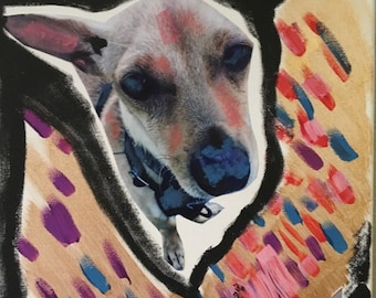 Giorgio I Chihuahua mixed media artwork