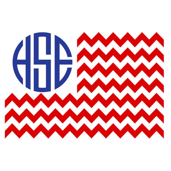 Download 4th of July flag Monogram SvG Instant by EmbroideryDesign101