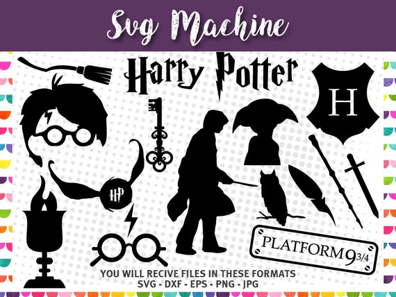 Download Harry Potter SVG DXF EPS cut files Hogwarts for Silhouette