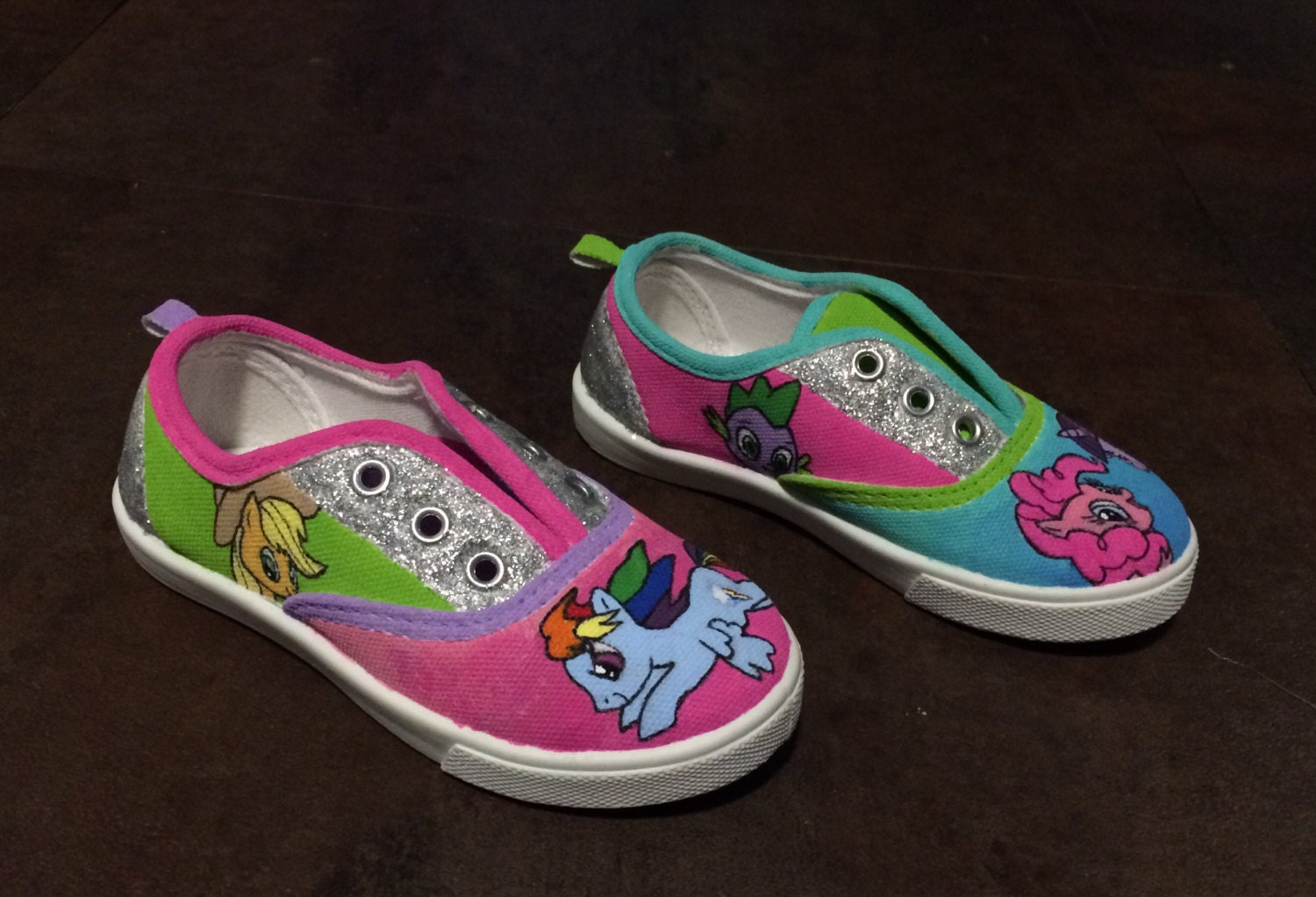My Little Pony Painted Shoes by ThePaintedSoulCo on Etsy