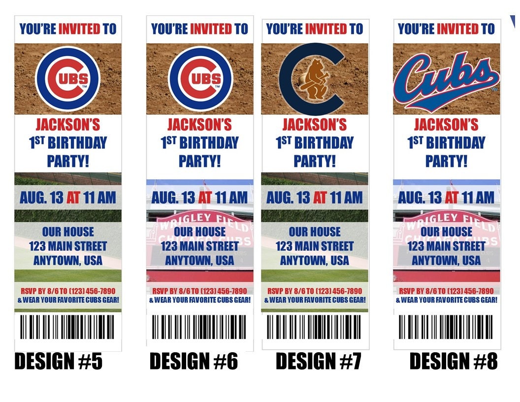 2016 World Series Champions Chicago Cubs Themed Birthday