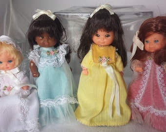 Vintage Mattel Rosebud Dolls - Set of 4