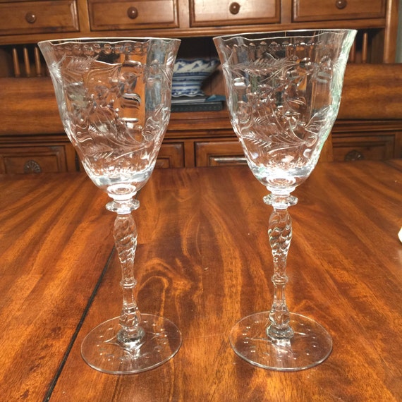 Vintage Toasting Flutes 7