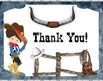 Western thank you | Etsy