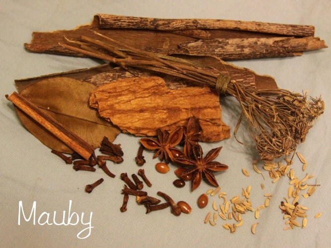 Mauby Bark Packet. Includes all spices and recipe to make the