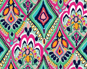 Lilly Inspired Crown Jewels Printed Craft Vinyl - Outdoor and Heat Transfer Vinyl - Printed 651 - HTV