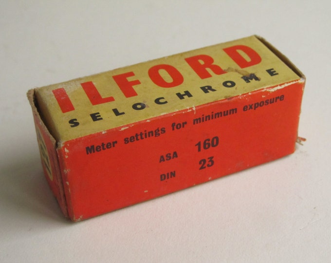 1960's Ilford Selochrome SP 127 Limited Panchromatic safety film, expired march 1969, 160 ASA 23 DIN