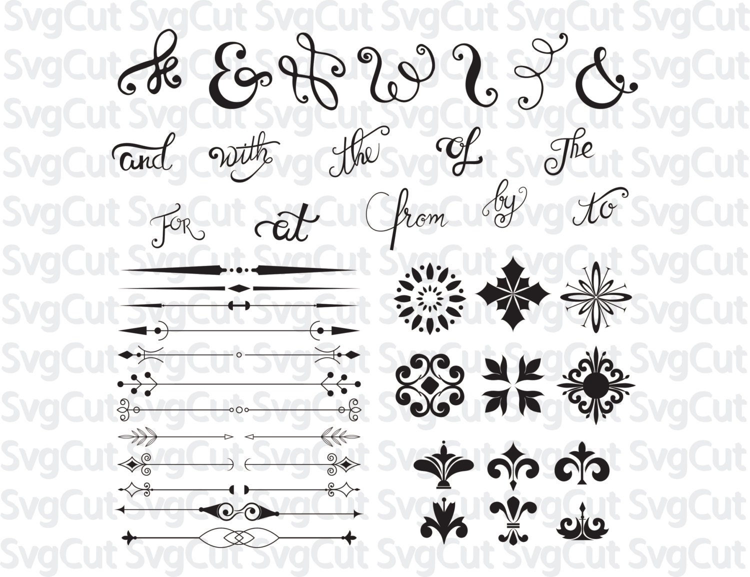 Download Design Elements Cuttable SVG Files SVG Dxf Vector Designs