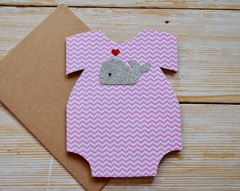 Baby Card For Girl, Baby Greeting Card For Girl, New Baby Card For Girl, Baby Shower Card, Cute Baby Card For Girl