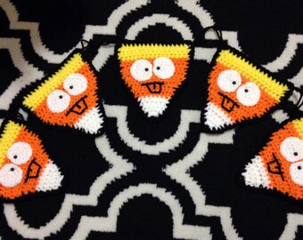 Reversable Candy Corn Halloween Banner