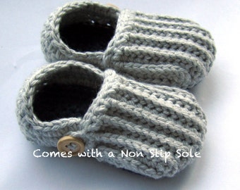 Toddler Slippers, Cotton Loafers, kid slippers // Many Sizes and Colors to Choose from // Made with a Non Slip Sole