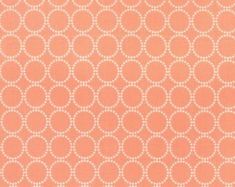 Sundrops - Circled in Coral Peach: sku 29014-26 cotton quilting fabric by Corey Yoder for Moda Fabrics - 1 yard