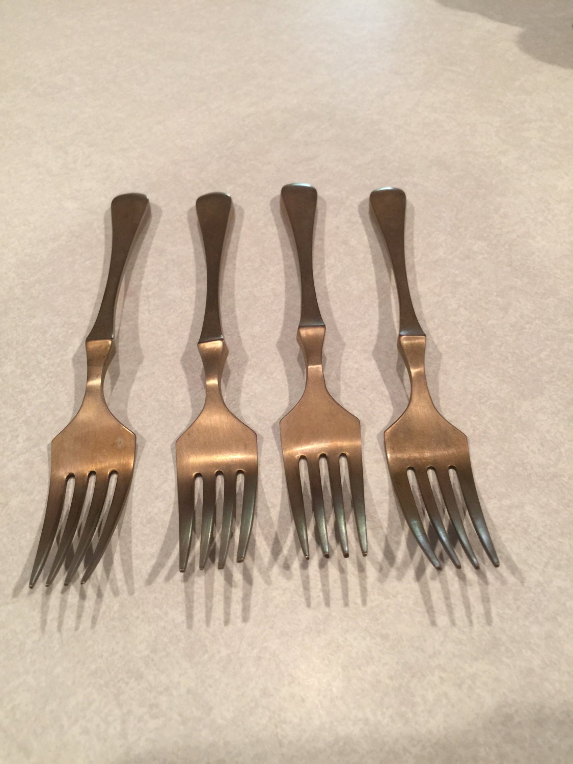 Feastgear brass forks utensils, SCA, set of 4 matching items , medieval ...