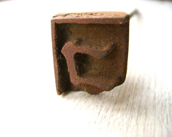Vintage Branding Iron - Japanese Branding Iron - Yakiin - Yakin - Branding Iron - Metal Stamp - KO Katakana S422