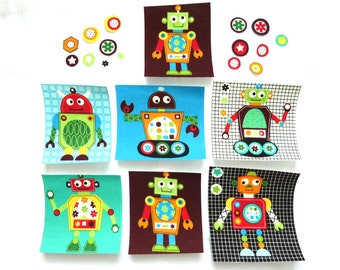 Robot quilts | Etsy