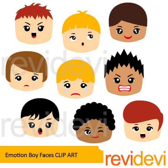 clipart of emotions faces - photo #50