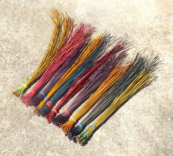 Dyed Pine Needles Rainbow Mix Pine Needle Basketry Coiling