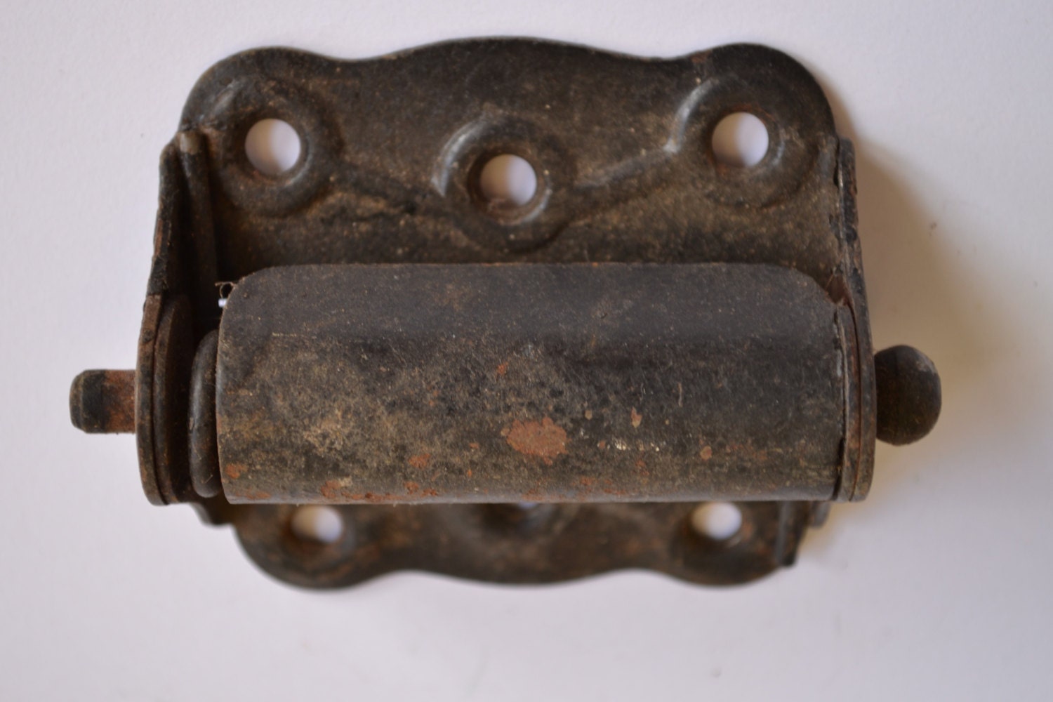 Vintage Spring Loaded Hinge Heavy Duty by WhispersFromThePast