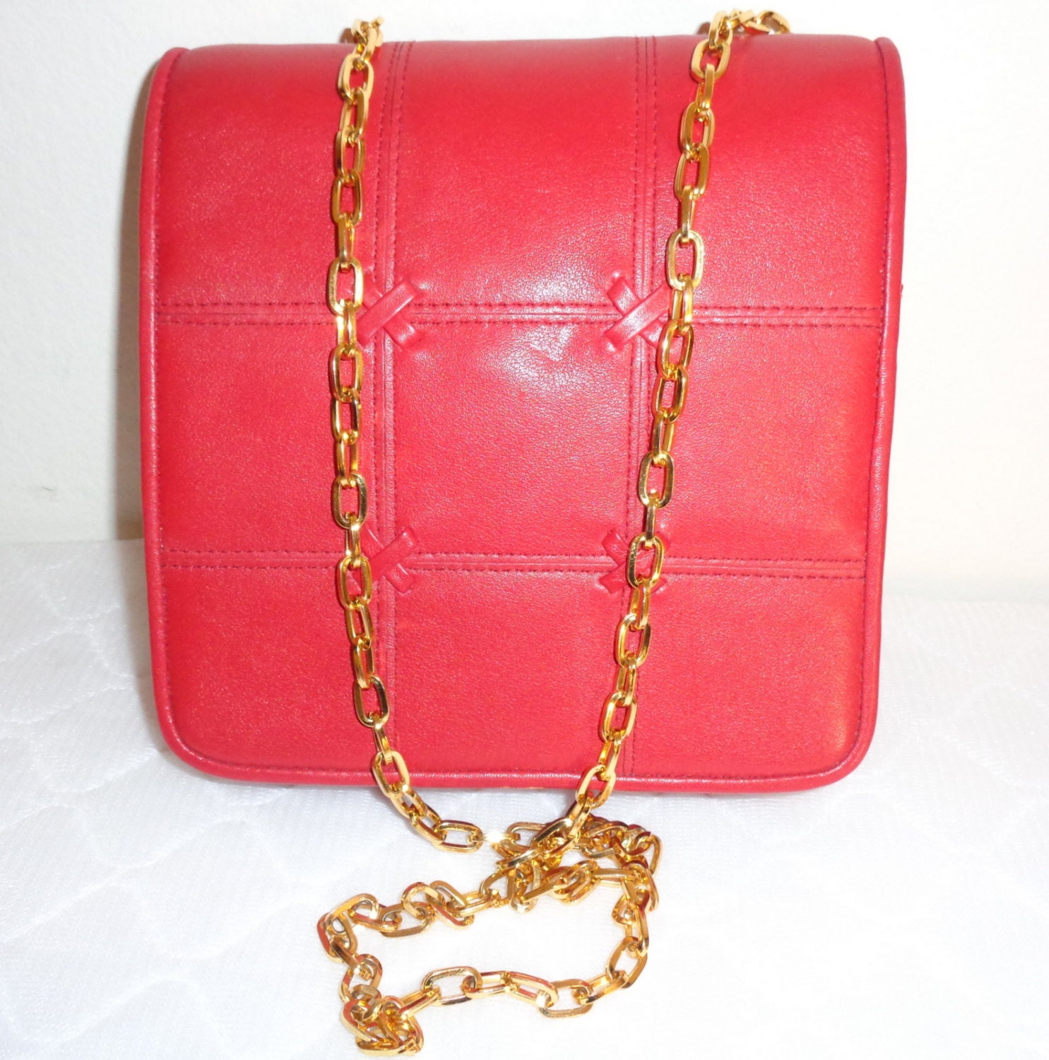Lord and Taylor fancy satchel purse cross body bag lipstick