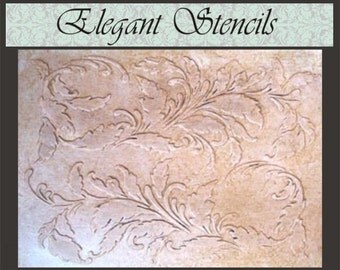 Raised Plaster Stencil De Femme Wallpaper Stencil Wall Stencils
