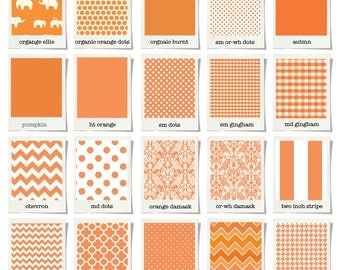 Custom Baby Bedding & Stokke Bedding // Orange // 100% Premium Combed Percale Cotton // Choose your fabric // Choose your trim