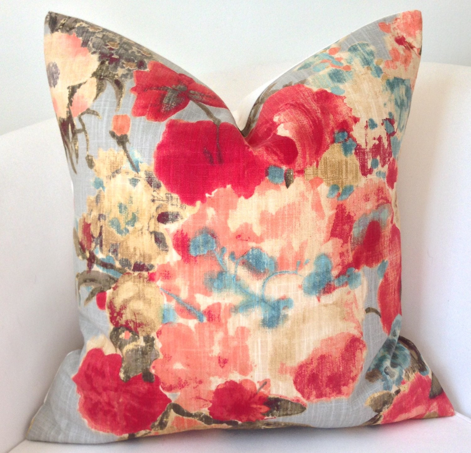 Decorative Pillow Cover Floral Pillow Throw Pillow Multicolor
