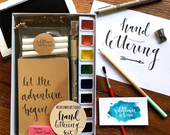Hand Lettering Kit - Starter Set for Beginning Hand Lettering