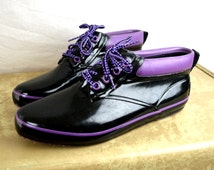Popular items for purple rain boots on Etsy