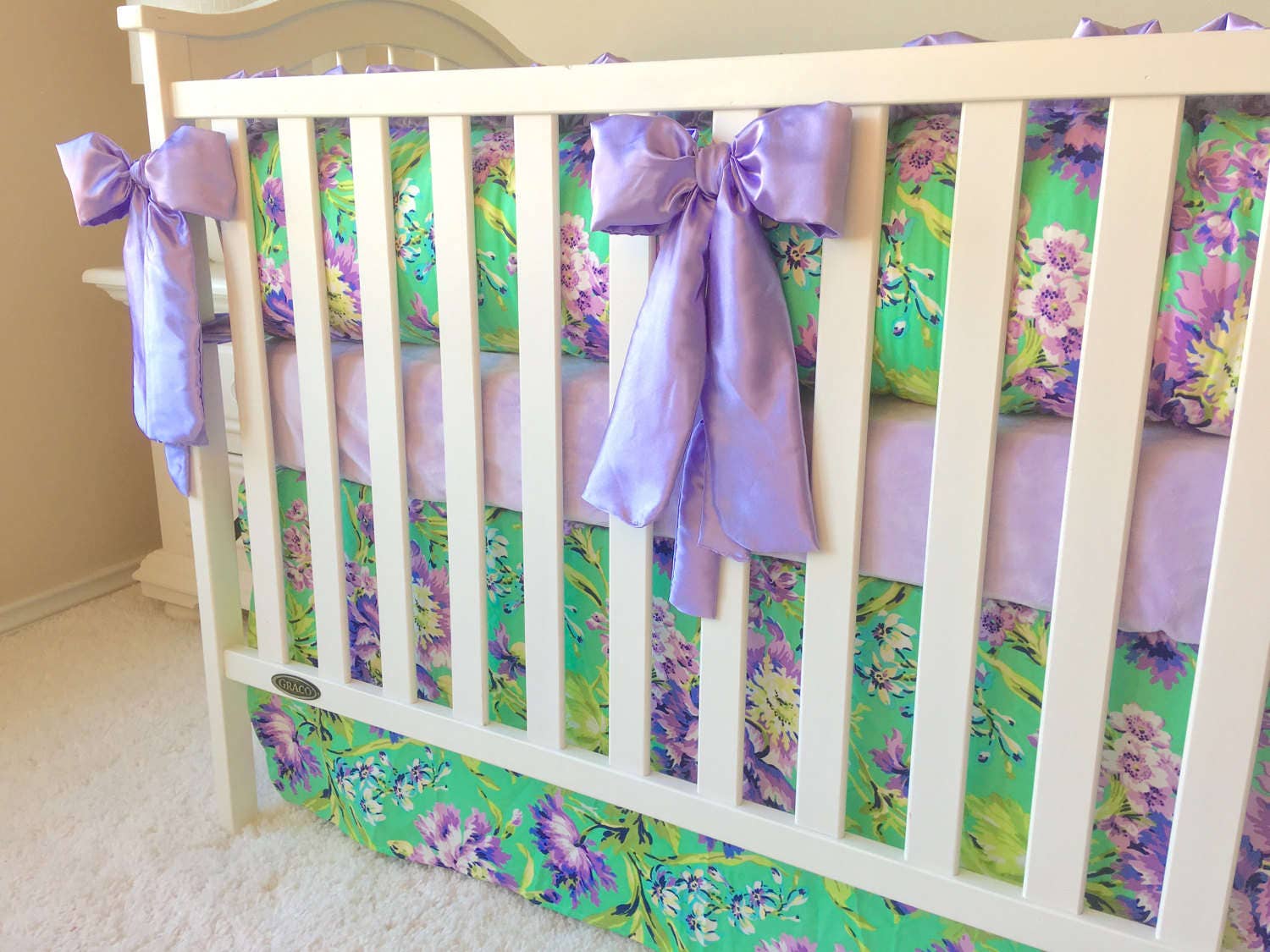 Bedding Sets for Baby Girls Lavender Crib Set Custom Baby