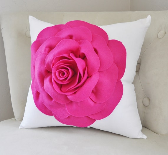 Throw Pillow Rose Pillow Home Decor Decorative Pillow