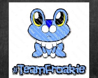 Froakie Pokemon Inspired Cutting Files For Silhouette, Cricut and Other Craft Cutters & Plotters (svg, dxf, png)